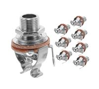 BESTonZON 8pezzi Presa Jack Mono Per Uscita Basso Elettrico Hardware Accessori Per Strumenti Musicali Jack Audio Connettore Di Contatto Per Riparazione e Concerti
