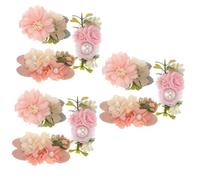 BESTonZON 9 Pcs Floreale Clip Di Mollette Per Per Le Ragazze Del Bambino Ragazza Tornante Rosa Artiglio Clip Babyboy Fasce Per Del Bambino Del Bambino Carino Clip Di