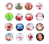 BESTonZON Accessori da cucina, accessori per la casa, 16 magneti in 3D, per Natale, da cucina, per Babbo Natale, per feste di Natale, per la casa