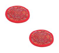 BESTonZON Accessori Decorati 2 Pz per campana sonora Buddha puntello del buddismo per schienale oggetto per ciotola sonora buddha Manuale oggetti di scena Tampone Per Tazza