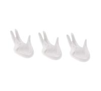 BESTonZON Accessori Per Espositori Per Ocarine 3 Pz supporto a forma di mano accessori supporto per flauto ocarina porta ocarine ceramica staffa servizio da tè bianca Portaocarina Ceramica