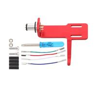 BESTonZON Accessori Per Giradischi Supporto Di Ricambio Per Giradischi Con Fili Rossi Supporto Per Cartuccia Braccio Per Fonografo Parte Di Ricambio Per Puntina Aggiornamento Rosso