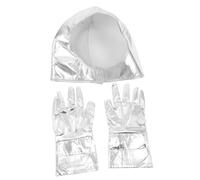 BESTonZON accessori per tute spaziali cappelli da festa casco da festa a tema spaziale Cappello da astronauta per berretti della tuta spaziale Silver