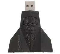 BESTonZON Adattatore Audio Usb Canali Stereo Compatibile Laptop e Desktop Uscite Audio e Ingressi Microfono Facile Usare Driver
