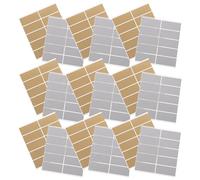 BESTonZON Adesivi Gratta e Scopri Rettangolari 60x25mm Set 60 Pezzi Oro Argento, Etichette Premio a Sorpresa Fai da Te per Giochi, Annunci e Messaggi Segreti Superficie Antigraffio
