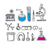 BESTonZON Adesivi Murali Laboratorio di Scienze per Studenti Ragazzi e Ragazze Decorazioni Creative Scientifiche Chimica Fisica Biologia Stickers Facili da Applicare e Rimuovere per Aula e