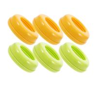 BESTonZON Anelli di Vite Design Anti-perdita e Protezione Igienica per Biberon a Bocca Larga 6 Pezzi in Pp per Sessioni di Alimentazione Quotidiana e Viaggi