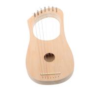 BESTonZON arpa in legno fatta in casa kit artigianale per arpa lira costruisci la tua lira arpa lira di legno Arpa in legno lira fai da te Kit per la costruzione di un'arpa a lira Metallo