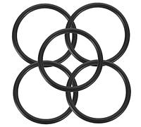 BESTonZON Arredamento 10 Pezzi Rondella della ciotola di cristallo da meditazione in cristallo della campana armonica - Anello gomma antiscivolo - Anello gomma duraturo rondelle tibetano