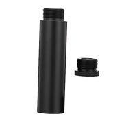 BESTonZON Asta di Prolunga Nero per Supporto Microfono in Lega di Alluminio Tubo Allungabile Rigido 5/8 Pollici, Stabile e Resistente per Estensione Altezza Microfono