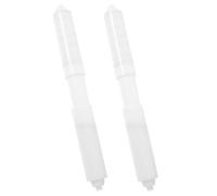 BESTonZON Asta Telescopica per Carta Igienica 2 Pezzi Rullo a Molla in Plastica per Porta Rotolo Incassato Accessorio Sostitutivo per Bagno Hotel e Ristorante