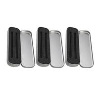 BESTonZON Astuccio Portapenne in Metallo Spugna Interno Set da 3 Pezzi Contenitore Portatile Piccolo per Matite e Cancelleria Studenti Scatola Organizer Rettangolare per Uso Scolastico