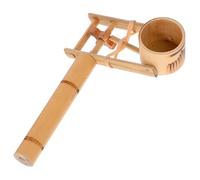BESTonZON Bamboo Castanet Giocattolo Per Ragazzo Ragazza Con Manico Lungo Strumento Musicale Educativo Per Sviluppo Intellettivo e Coordinazione Suono Vivace e Divertente Per Festività e