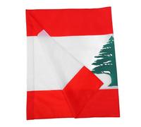 BESTonZON Bandiera Libano in Poliestere Leggera e Portatile per Decorazioni Indoor Outdoor Colori Vivaci per Fiere Eventi Scolastici e Cerimonie di Benvenuto