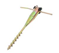 BESTonZON Base per Ombrellone in Acciaio per Spiaggia Giardino e Balcone Puntale di Fissaggio per Sabbia Supporto per Ombrellone da Esterno Meccanismo di Ancoraggio Facile da Installare