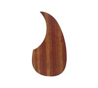 BESTonZON Battipenna per Chitarra Acustica 128 Mm in Legno Sapele, Piastra di Protezione Antigraffio Autoadesiva Pellicola Protettiva, Accessorio per Proteggere e Decorare Strumenti