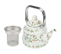 BESTonZON Bollitore Smaltato Da Fornello Per Tè e Bevande Infusore, Comodo Bollitore Portatile Resistente All'usura Adatto Per Piano Cottura