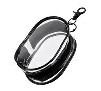 BESTonZON Borsa Trasparente per Cavi di Ricarica e Gioielli Custodia da Viaggio in Pvc per Attrezzatura Sportiva Sacchetto Portaoggetti Leggero per Uso Quotidiano