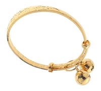 BESTonZON Braccialetto con Campanellino, Imitazione Oro, Diametro Interno 50 Mm, Design Delicato e Creativo, Accessorio Moda per Bambina e Occasione Regalo