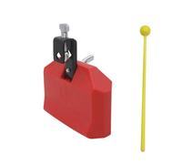 BESTonZON Campanaccio per Batteria Rosso Accessorio Musicale Didattico Resistente e Sonoro Adatto per Coltivare Interesse Musicale e Famigliare