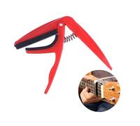 BESTonZON Capotasto Dell'ukulele Capotasto Con Una Sola Mano Accordatori Per Chitarra Accessori Per Chitarra Elettrica Morsetto Per Per Ukulele Capobasso Uke Capo Clip Rosso