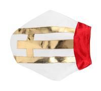 BESTonZON Cappello da Cardinale e Papa Leggero Rosso Copricapo a Mitra per Costume Biblico Adulto Accessorio per Cosplay Feste di Halloween e Spettacoli Teatrali