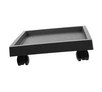 BESTonZON Carrello delle Piante Pianta All'aperto Piazza Rotolando Carrello Fioriera Vassoio per Vasi da Fiori con Portavasi con Rotelle Dolly di Fiori Resina Pp Grigio