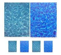 BESTonZON Carta Effetto Acqua Realistica 6 Pezzi, Plastico per Micro Paesaggi e Diorami, Effetto Stream per Modellismo Architettonico e Progetti DIY