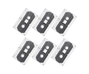 BESTonZON Cassette Audio Vuote Registrabili Da 30 Minuti, Set Da 6 Cassette Custodia Rigida Trasparente, Per Registrazioni Di Auguri e Celebrazioni Fai Da Te, Per Feste e Messaggi Personalizzati
