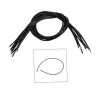 BESTonZON Cavo di Collegamento per Pickup Chitarra Basso Nero 30cm 22awg in Rame e Pvc Conduttore Singolo per Riduzione Rumore 50 Pezzi Strumento Musicale