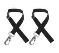 BESTonZON Cinghia Fissa Regolabile in Nylon Nero per Secchio e Sacco Alimentazione Cavalli Corda per Appendere Rete Alimentare Set 2 Pezzi per Uso Esterno e Stalla