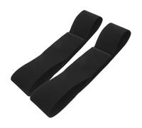 BESTonZON Cintura Elastica Donna 2 Pezzi Fiocco Decorativo, Cintura Alta Elasticizzata Nera Elastico, Fascia Dimagrante Pancia Regolabile per Ogni Outfit