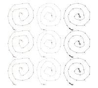 BESTonZON Cinturino per Perline 9 Pezzi Set in Metallo Galvanizzato Resistente al Colore Cordino Porta da Sole e da per Donna e Uomo Accessorio Antismarrimento Versatile per Uso