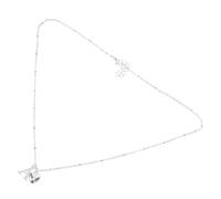 BESTonZON Collana Girocollo a Cuore in Acciaio Inox con Ciondolo Lettera A Gioielli Delicati per Donna e Ragazze Accessorio Luminoso per Feste e Uso Quotidiano