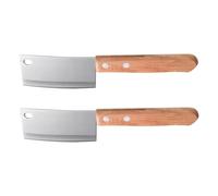 BESTonZON Coltelli per Formaggio in Acciaio Inox 2 Pezzi, Tagliatrice Burro Mini Compatta, Utensili Cucina per Pane e Formaggi, Resistenti e Leggeri per Uso Quotidiano