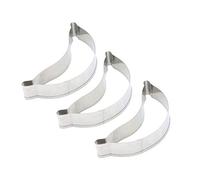 BESTonZON Cookie Cutter stampi a Forma di Banana DIY Cioccolato Stampo da Forno 3 Pezzi