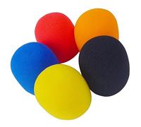 BESTonZON Copri Microfono 5 Pezzi Cuscinetti Auricolari in Spugna Antivento, Colori Misti, per Balli e Sale Conferenze Colore Casuale Stile Casuale