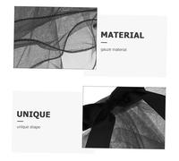 BESTonZON Copricapo Sposa per in con Nero Accessorio per Pettine Facile da Indossare per Feste Cosplay e