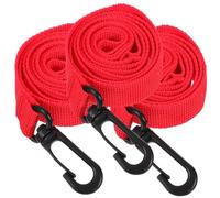 BESTonZON Corda di Sicurezza in Nylon e Plastica per Ragazzo Ragazza 3 Pezzi Rosso, Portatile e Riutilizzabile per Passeggiate e Attraversamento Strade in Asilo e Scuola