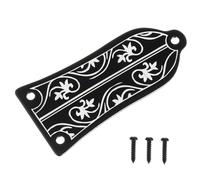 BESTonZON Cover Per Truss Rod in Nero Con Motivo Floreale Compatibile Con Chitarre Elettriche Include Viti Per Montaggio Durevole e Facile