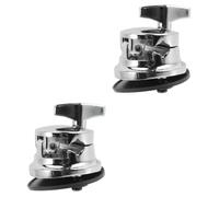 BESTonZON Cremagliera 2 Pz base del tamburo base della batteria base per gambe di tom basi di percussioni accessori fornitura di tom base del tom in il forniture tamburo jazz di zinco