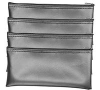 BESTonZON Custodia Microfono Professionale in Pelle Set di 4 Borse Portatili Cerniera Antigraffio Leggere e Compatte per Esterni Cantanti e Trasporto Microfono