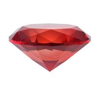 BESTonZON Diamante Decorativo Artificiale Rosso 60mm in Cristallo per Feste