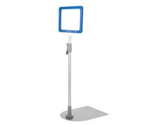 BESTonZON Espositore per Prezzi A6 Porta Cartellini in Plastica Blu e Supporto Argentato Porta Etichetta per Negozi al Dettaglio Display da Banco Resistente e Facile da Installare per