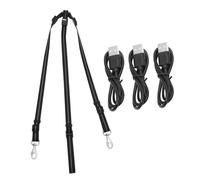 BESTonZON Fettuccia LED per Pettorale per Regolabile e Striscia per Equitazione Notturna Accessorio e Visibile per PU per Allenamento e Spettacoli Equestri