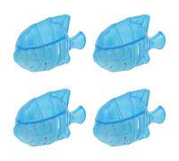 BESTonZON Filtro per Umidificatore a Forma di Pesce, Pulitore per Evaporatore, Plastica Blu, 4 Pezzi, Riduce e Previene la Polvere Bianca, per Umidificatore e Serbatoio Acqua