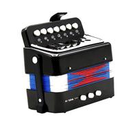 BESTonZON Fisarmonica per Nero Strumento Musicale per Principianti Portatile e Resistente Giocattolo Educativo per Ragazzi e Ragazze per Sviluppare Interesse Musicale