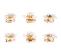 BESTonZON Gemelli per Donna Strass e Perle, Copribottoni per Polsini di Camicia Rimovibili, Set da 3 Paia per Accessori Eleganti da Abbigliamento Formale e Matrimonio