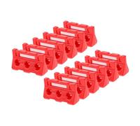 BESTonZON Giocattolo Barriera Stradale 12 Elementi in Abs per Bambini Sicuro e Realistico per Scenari di Circolazione e Apprendimento Divertente