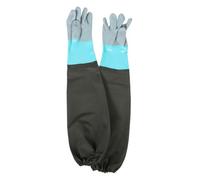 BESTonZON Guanti da Lavoro Impermeabili con Manica Lunga Resistenti e Traspiranti per Pesca Pulizia Stagni e Lavaggio Auto Protezione Antischizzo per Uomo e Donna